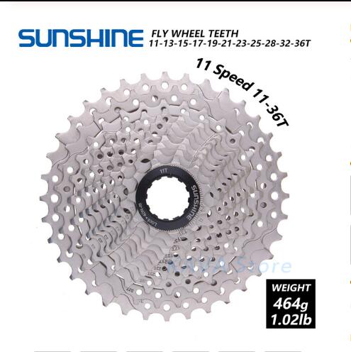 Rueda libre de bicicleta de carretera de sol 11-25/28/32/36T de acero para volante de bicicleta 8/9/10/11 S rueda libre de caset: 11 Geschwindigkeit 11-36T
