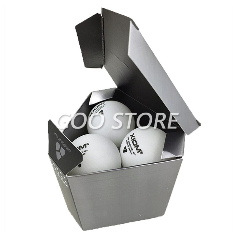 XIOM Original Table tennis balls 3 star 40+ Seamless material plastic poly ITTF Approved ping pong ball