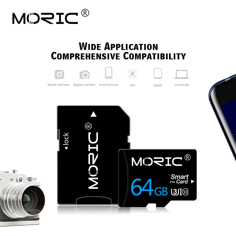 MORIC-tarjeta de memoria Microsd TF 8, 16, 32, 64, 128, 256 GB, Clase 10, Flash, 8GB, 16GB, 32GB, 64GB, 128GB, 256GB para teléfono inteligente