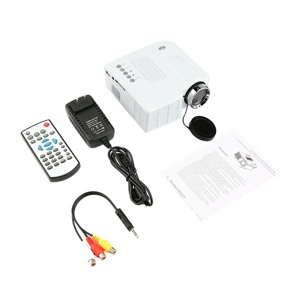 Uc28 mini projetor hd casa 1080p micro portátil led projetor lcd tecnologia de exibição para casa entertainm sistema conferência