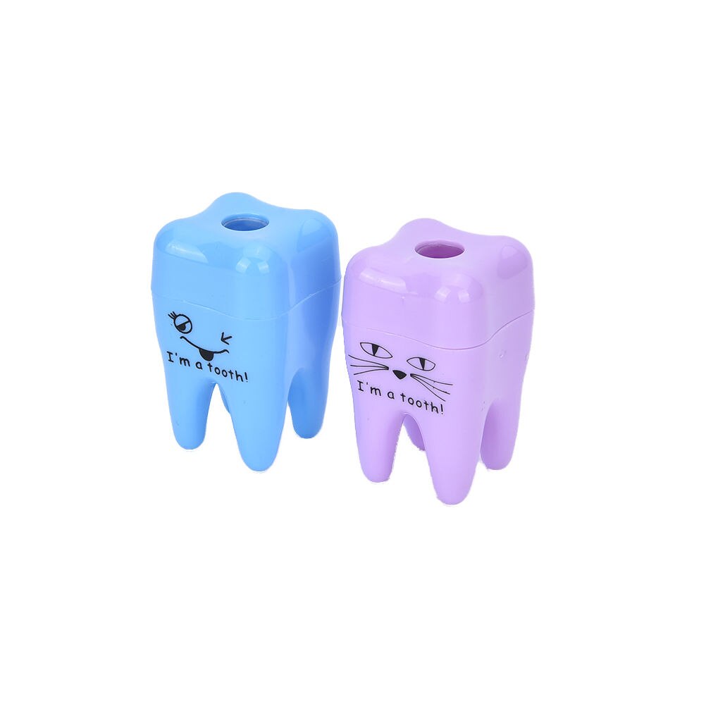 3 stk dejlige unikke søde tand tænder blyantspidser skolebørns børn foretrukne smukke stationære tandklinik