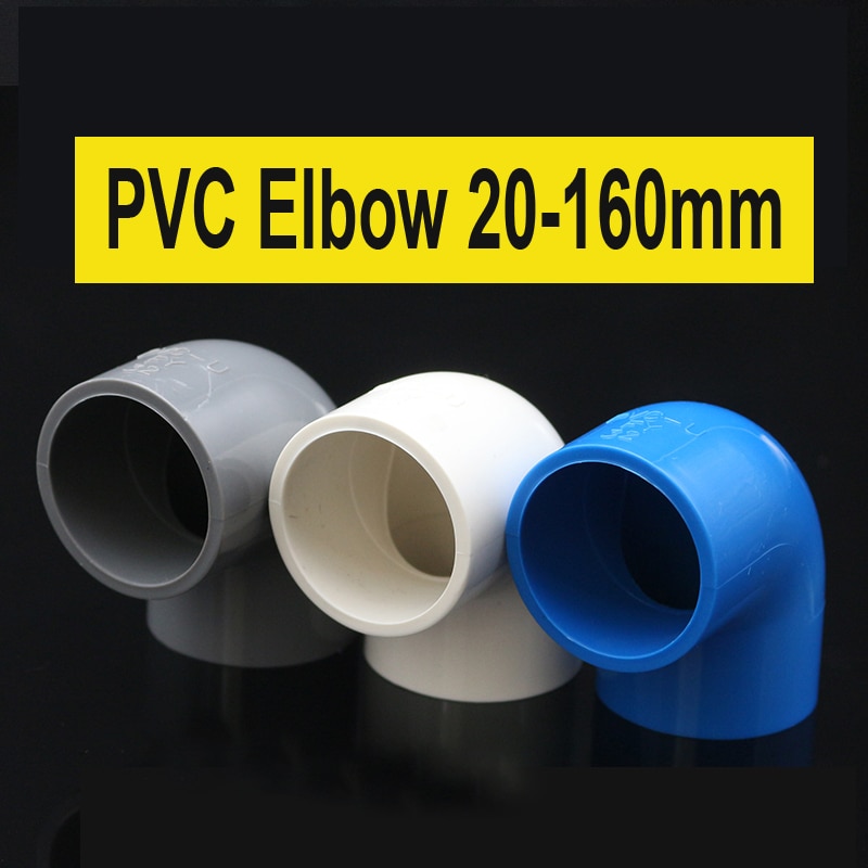 Nuonuowell  id 20 25 32 40mm hylsor pvc 90 graders armbåge vattenrörskopplingar slangreparation 2 st
