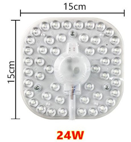 36W 24W 18W 12W LED anillo PANEL círculo luz SMD LED tablero de techo cuadrado tablero de lámpara circular AC 220V 230V 240V luz LED: Verde