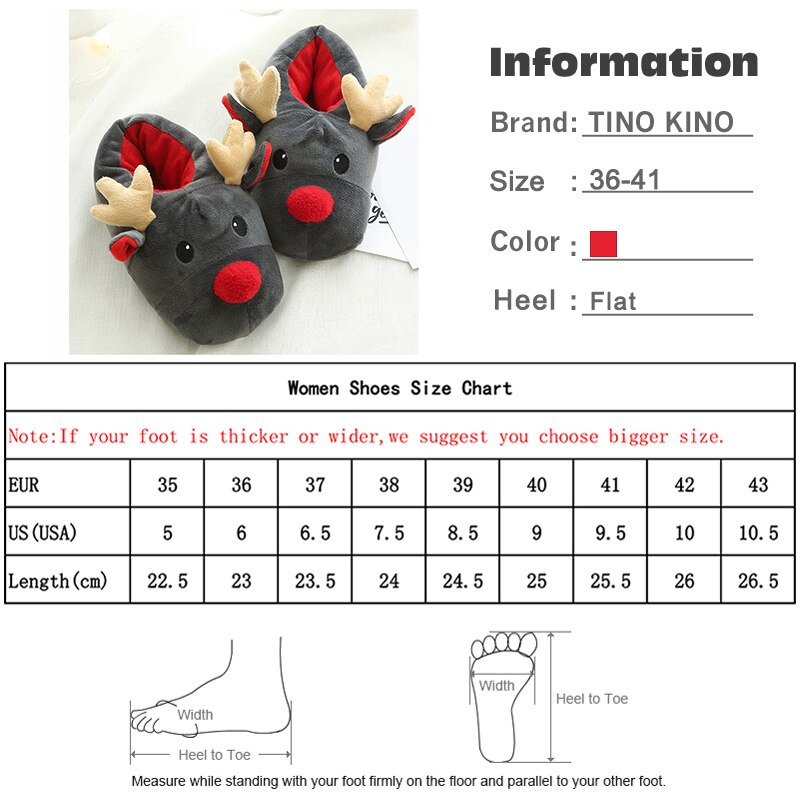 Kvinder varme hjemmesko julesko kvinde rensdyr indendørs afslappet slip på damer komfort lodne plys kvinders flade kvindelige