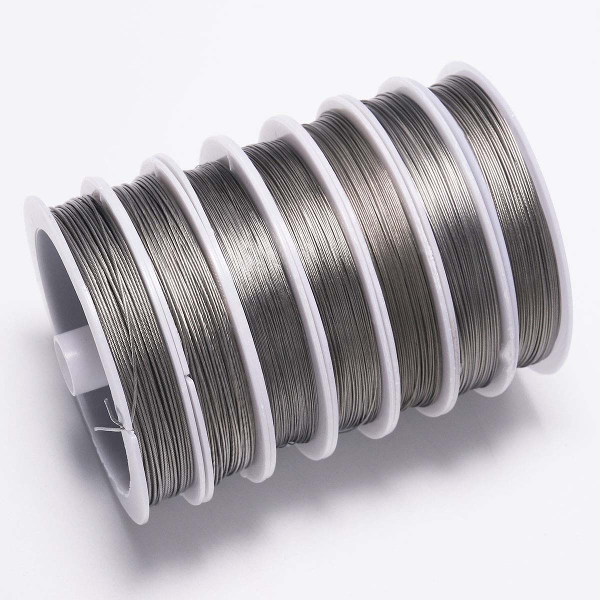 1 rolka/partia 0.3-0.8mm Anti-bite odporne na zużycie silna linia ze stali nierdzewnej Tiger Tail żyłka do nawlekania koralików dla DIY tworzenia biżuterii znalezienie