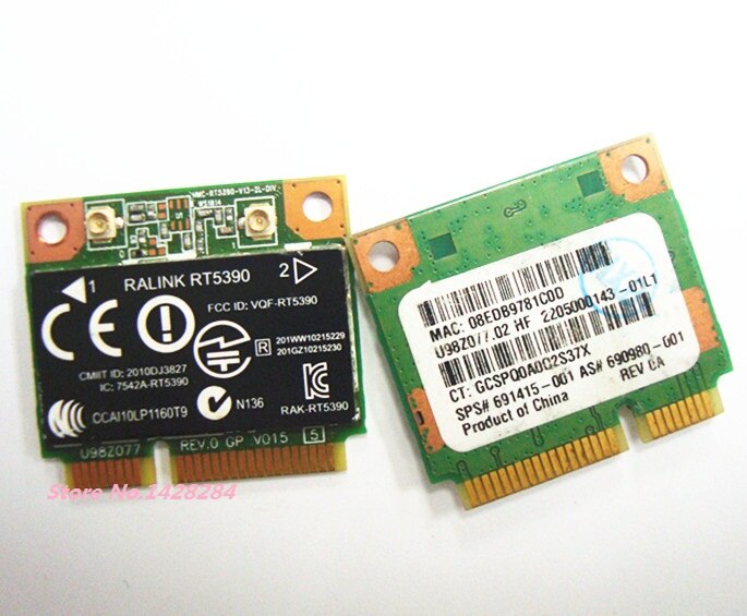 SSEA Laptop Draadloze Kaart voor HP CQ45 G4 4340 s 4445 s SPS 691415-001 Ralink RT5390 half Mini PCI-E 802.11 b/g/n