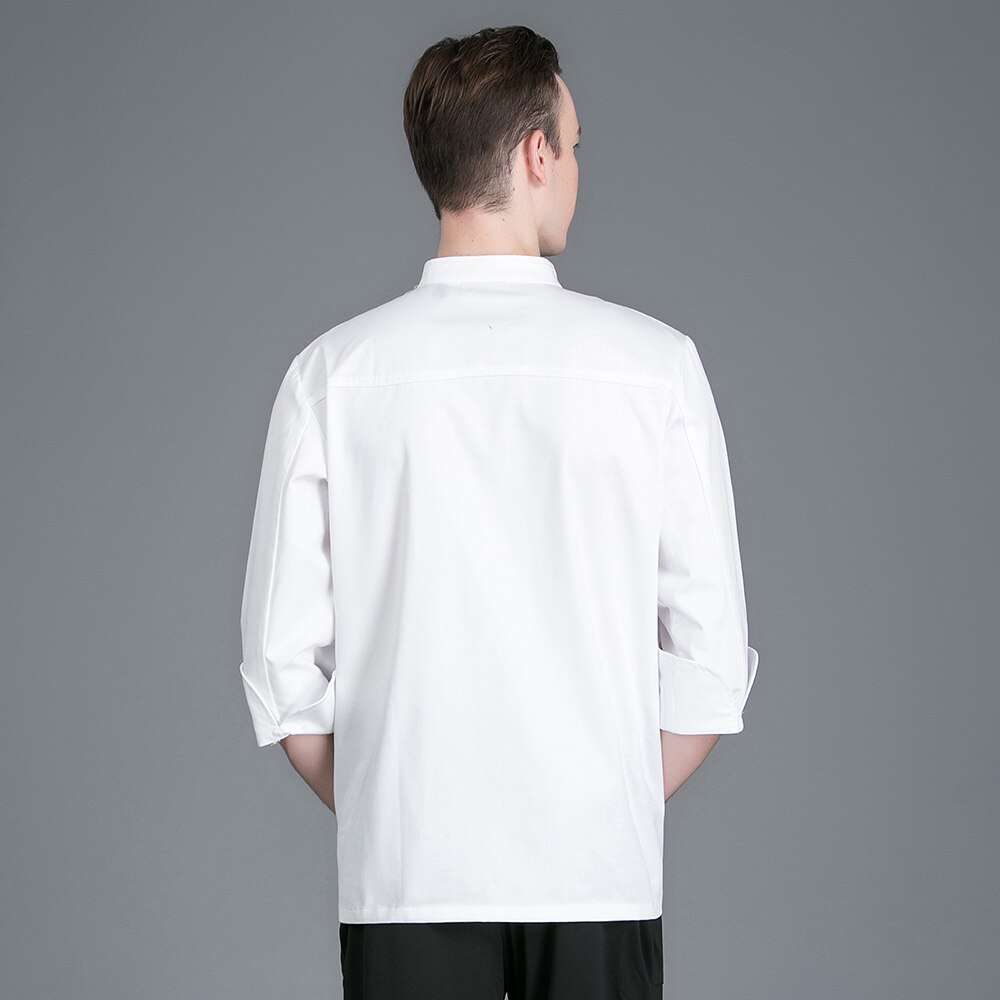 Hotelkøkken kokkeskjorter restaurant kokkeuniformer unisex catering kokke arbejdstøj mænd hvid kokkejakke kvinde