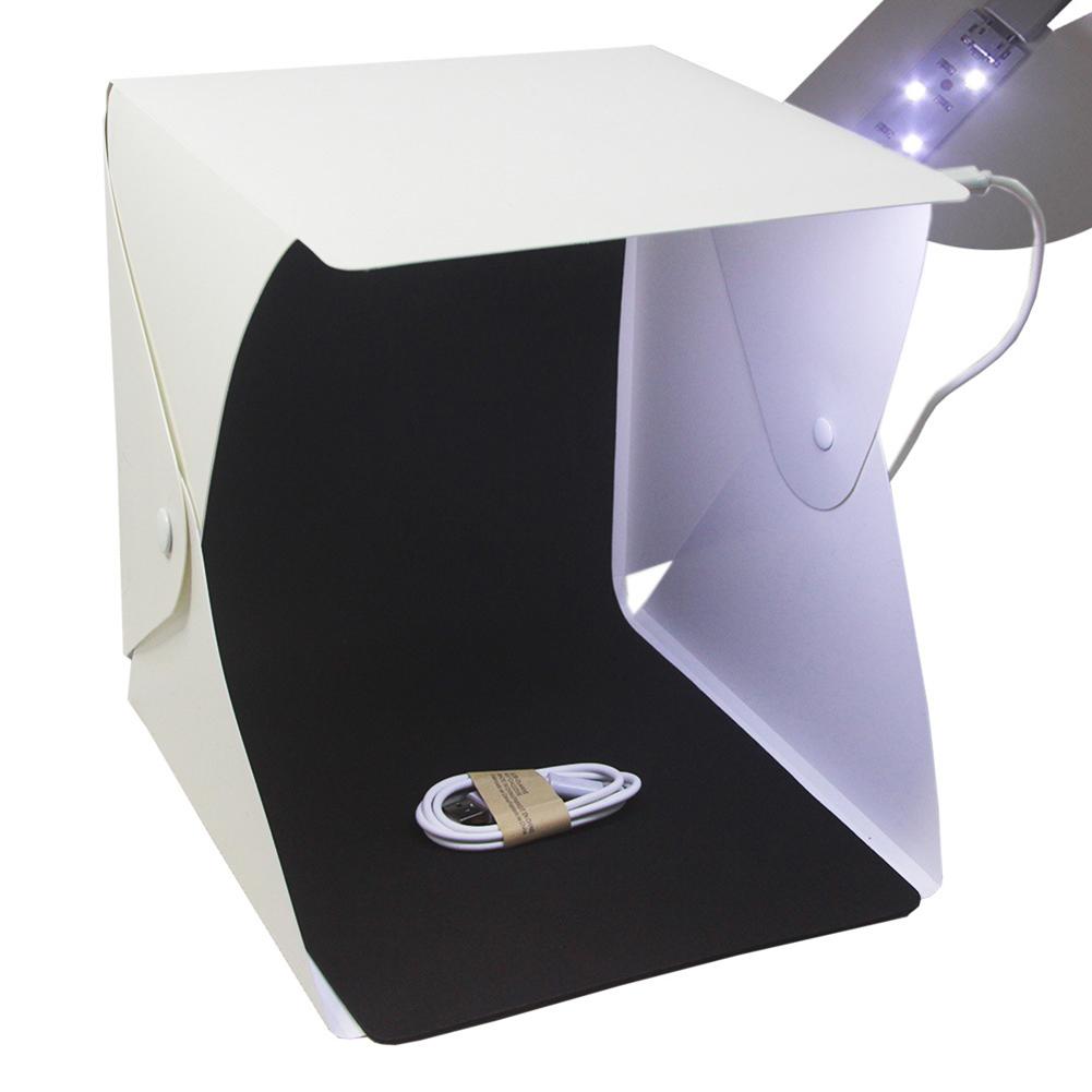 Mini boîte à lumière Portable pliable LED avec lampe pour arrière-plan de photographie, pour Studio Photo