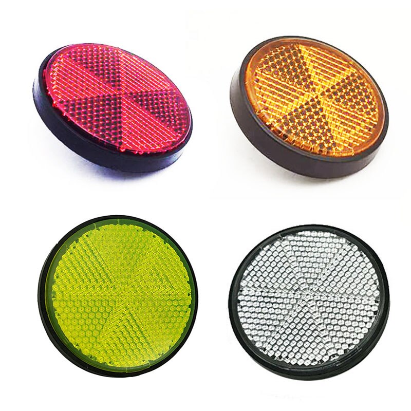 2x 2 '' 2 tuuman universaali moottoripyörä mönkijä skootteri lika polkupyörät pultti rekisterikilpi pyöreä heijastin punainen oranssi