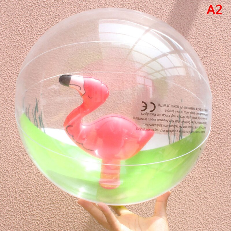 1 Pcs Inflatable Transparent Beach Ball for Outdoor Swimming Pool Water Playing Ball Play Water Beach Toys
