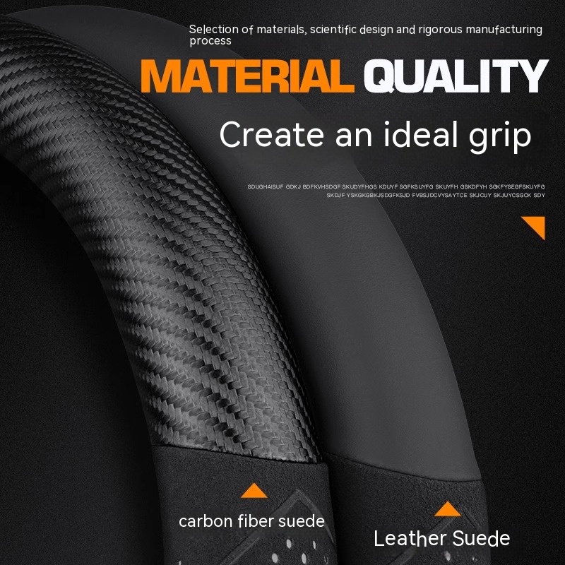 Til polestar 1 2 3 4 5 kulfiber ruskind mikrofiber læder skridsikkert bilratbetræk autotilbehør