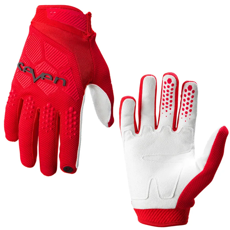 seven Mx Gloves Top Navy Mtb Motorcycle Gloves Off Road Motocross Glove MTB Dirt Bike Gloves: Red / M