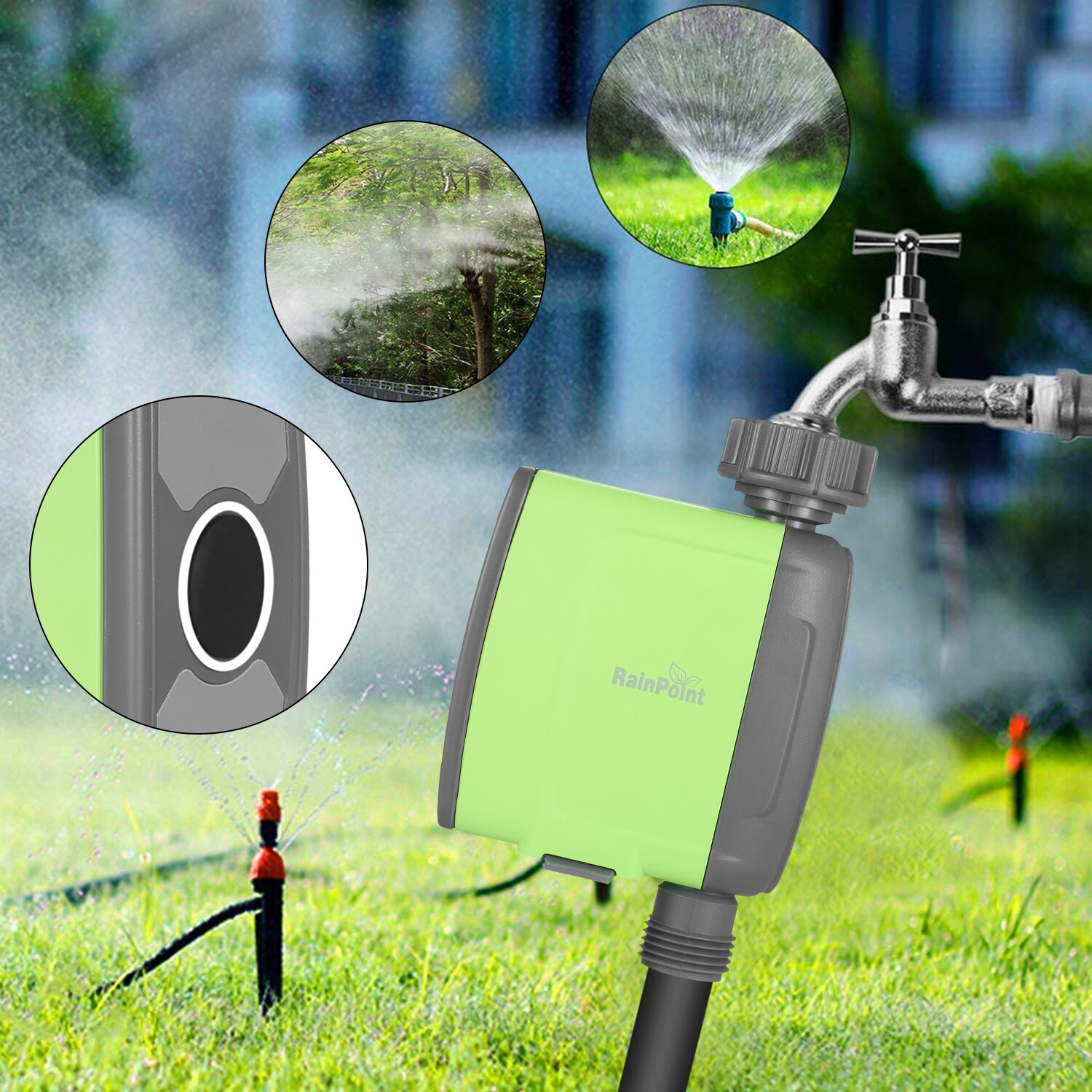 Programmable BT WiFi Water Timer Hose Faucet Timer Automatic Watering Sprinkler System Irrigation Controller for Garden Plants