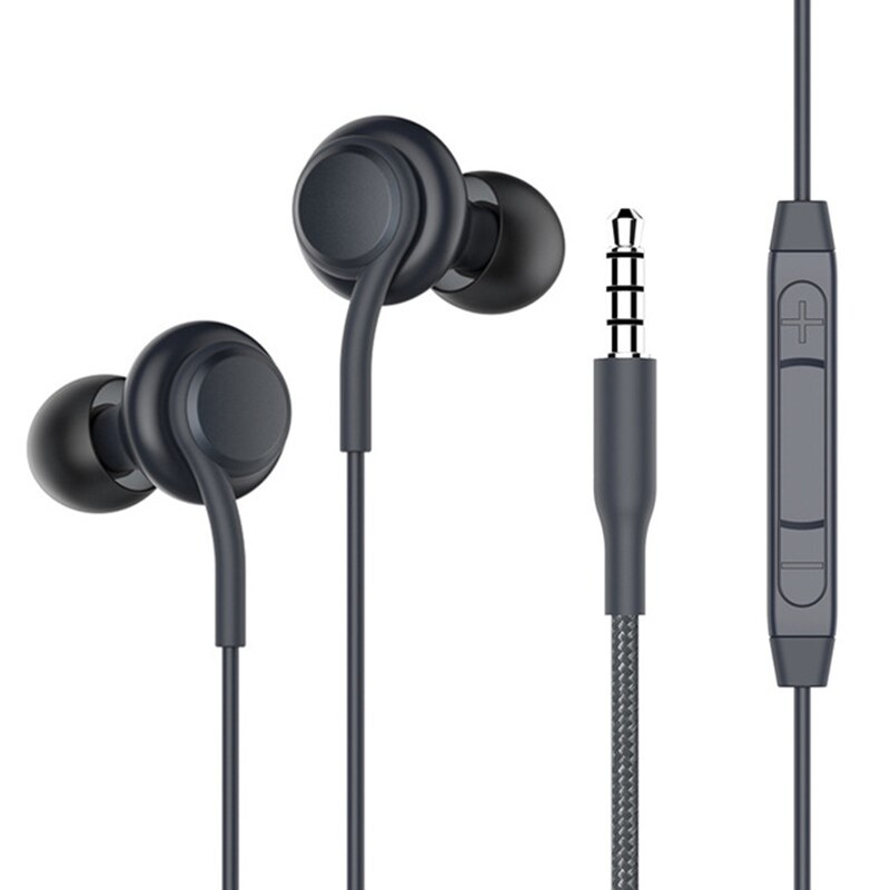 3.5Mm Jack In-Ear Oordopjes Super Clear Oordopjes Lage Bass Oortelefoon Geluidsisolerende Oordopjes Headset Met Microfoon voor Android Systeem