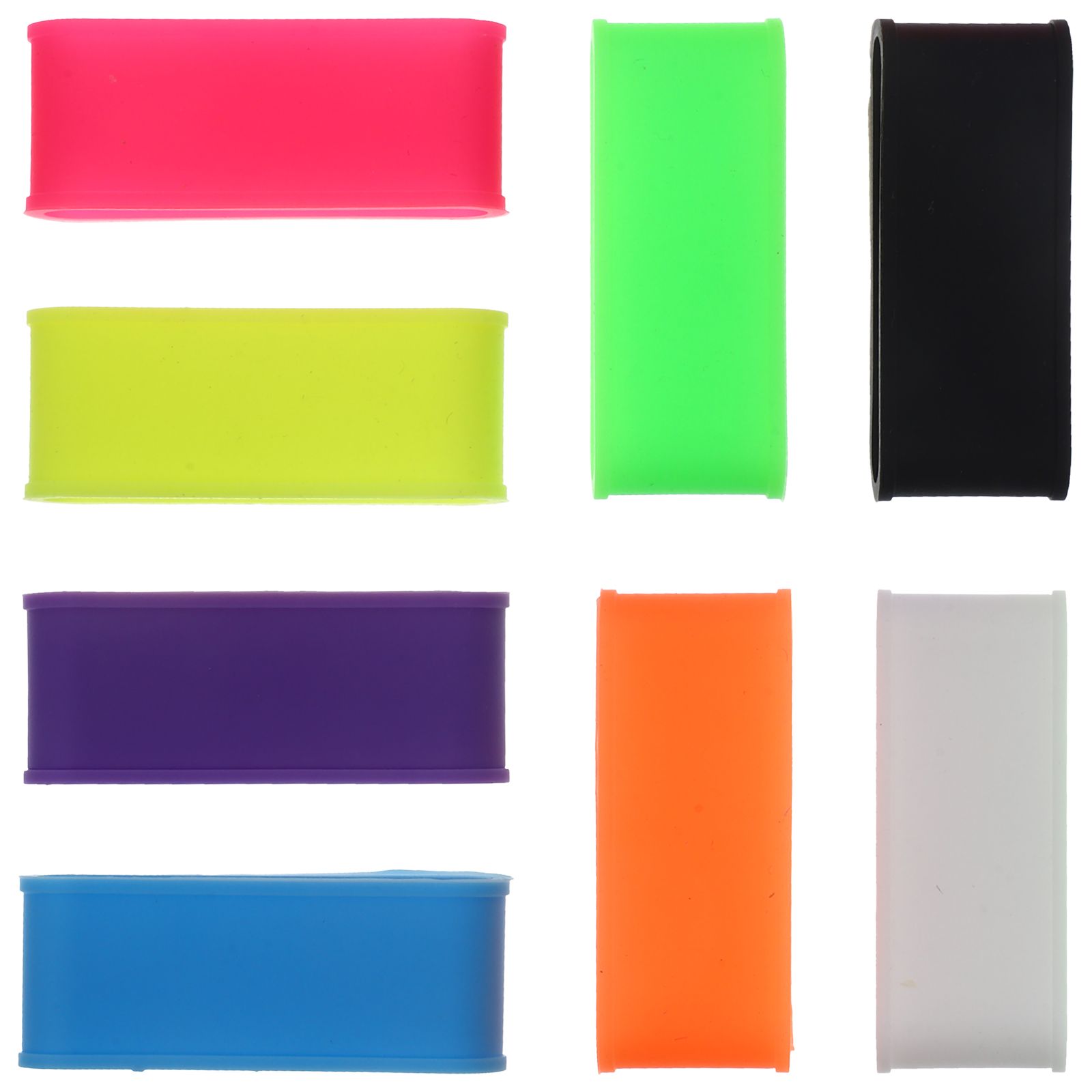 8 Pcs Racket Anti-slip Ring Tennis Overgrips Outdoor Protector Reusable Silica Gel Band