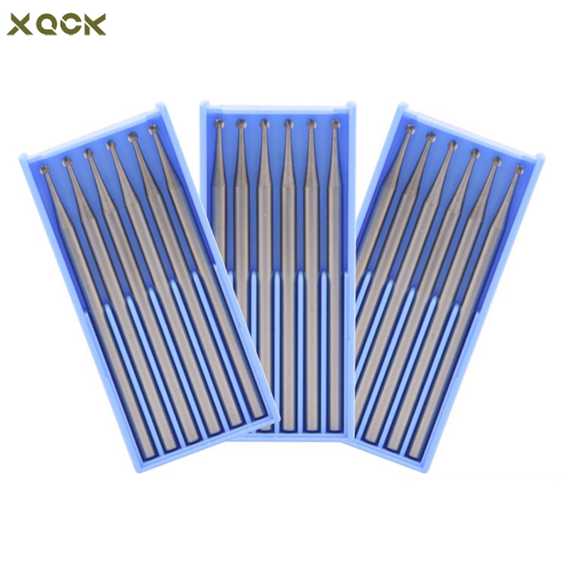 6 Pieces Tungsten Steel Burs Ball Head Shaped Jewellery DIY Carving Bur Olive Amber Wood Mill Router Bit Jewelry Engraving Tools