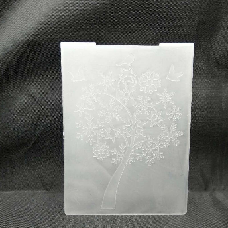 ZATWBS Beautiful nature Embossing plates DIY Paper Cutting Dies Scrapbooking Plastic Embossing Folder: 042