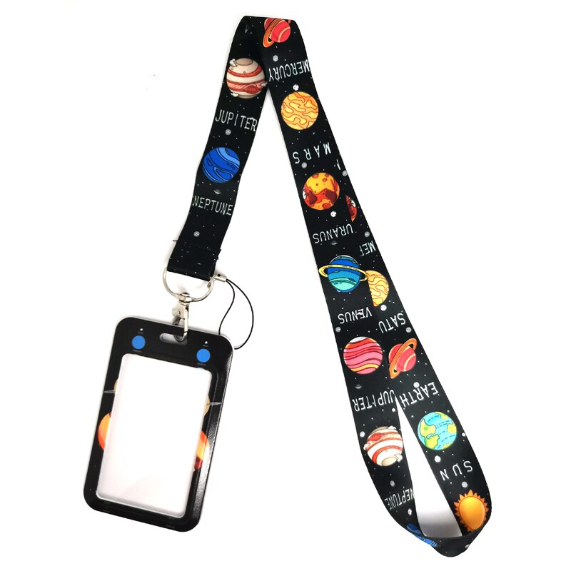 przestrzeń planeta temat drukuj smycz na szyje kółko robić kluczy na klucze ID biznes Bank karta kredytowa pokrowiec na karty smycz na telefon komórkowy dekoracje