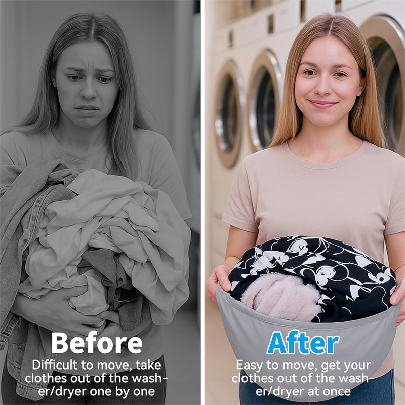 Skittentøyskurv sammenleggbar bærbar pop-opp skittentøyskurv kurv med håndtak kleskurv til skittentøy, vask og tørketrommel