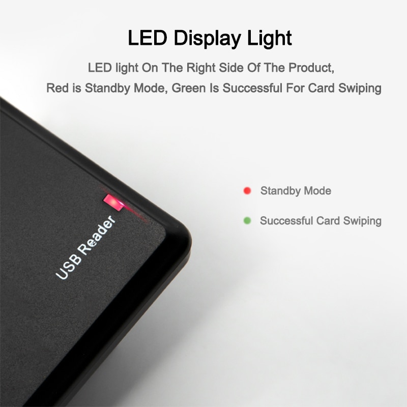 RFID Reader 125khz EM4100 USB RFID ID Contactless Sensitivity Access Control Card Support Window System USB Rfid Card Reader