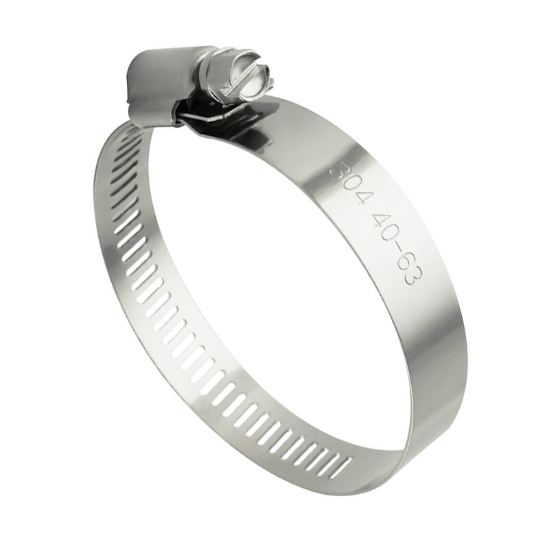 10pcs Stainless Steel Adjustable Drive Hose Clamp Fuel Line Worm Size Clip Hoop Hose Clamps