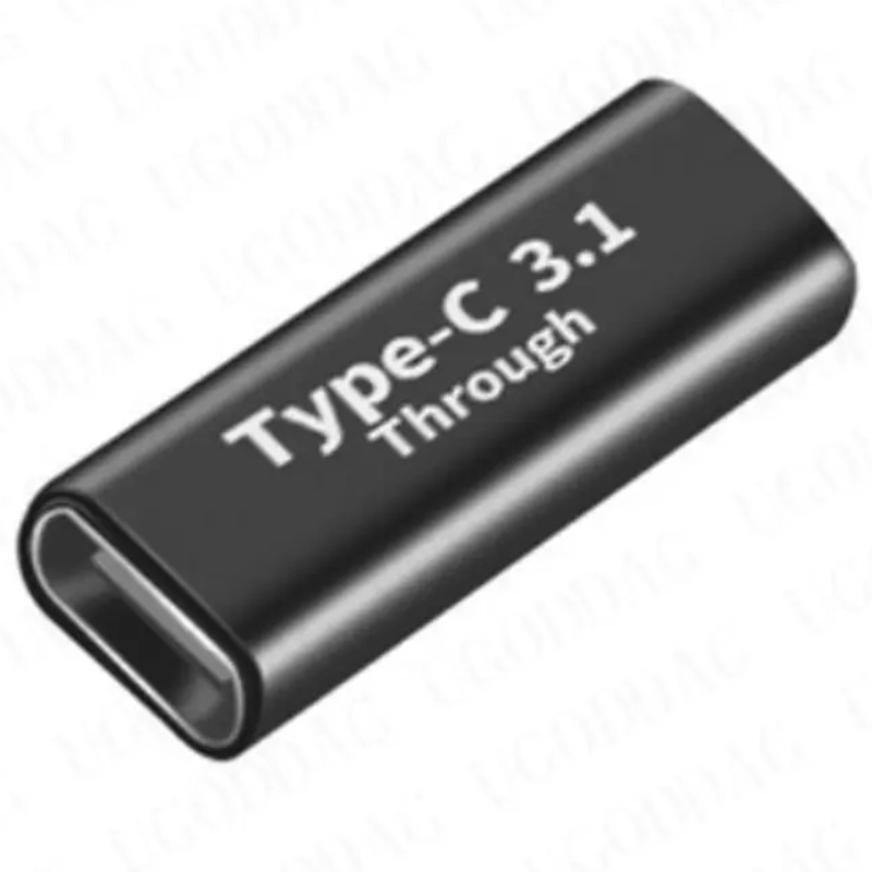 USB C Adapter Type-C Male to Type C Female Extension Adapter for Tablet Laptop Charger Converter 100W 5A 10gbps Data Connector: Orange