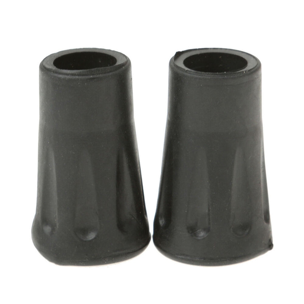 4 stk trekking stang gummi spiss nordisk stokk stokk klatre erstatning alpenstock utendørs leir fottur beskytter lokk Tips