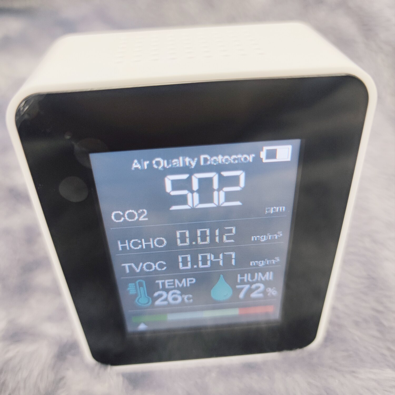 Medidor Digital de CO2 5 en 1, termómetro de temperatura HCHO TVOC, monitor Dector de CO2, Monitor de del aire, herramientas para el hogar