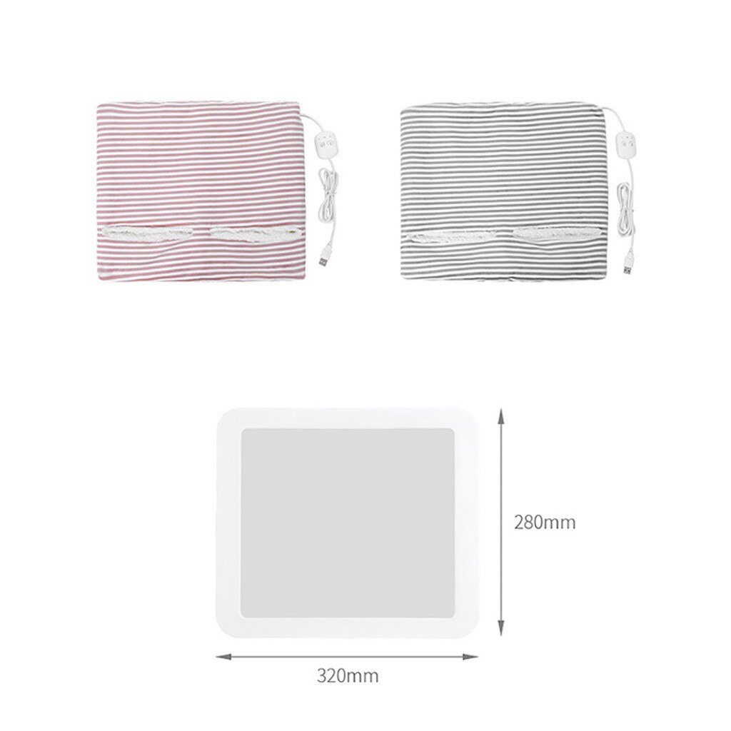 Calentadores eléctricos de pie calentado, almohadilla de calor para pies USB con tecnología de calentamiento rápido, almohadilla de calefacción más cálida con 3 Ajustes de temperatura