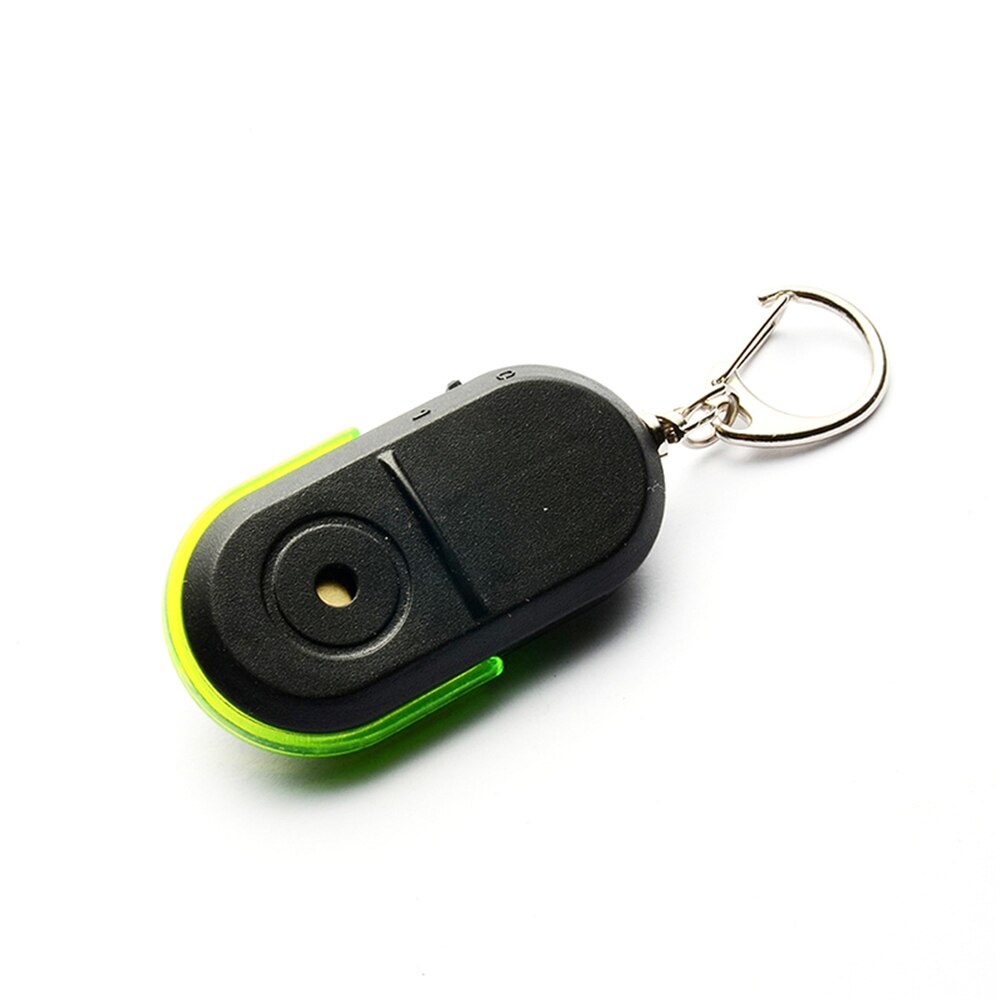 1PC Mini LED Licht Anti-Verloren Alarm Finder Pfeife Klang Lokalisierer Schlüssel Ring Tragbare Anti-Verloren Alarm schlüssel Lokalisierer Finder Keychain: Grün