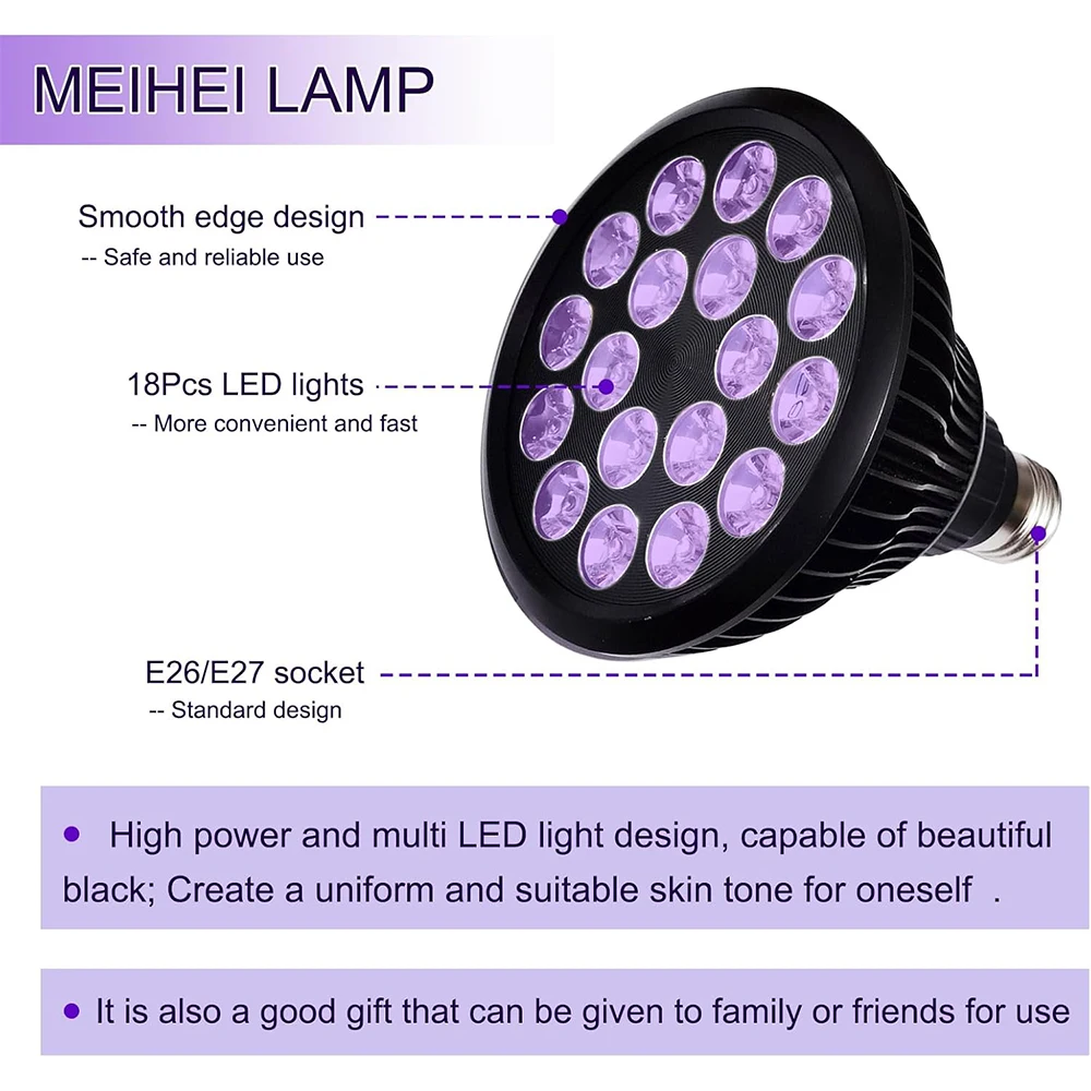 Bombilla Led de terapia de bronceado con luz azul y bombilla de luz infrarroja para bronceado, alivio del dolor articular muscular corporal, herramientas de salud de la piel