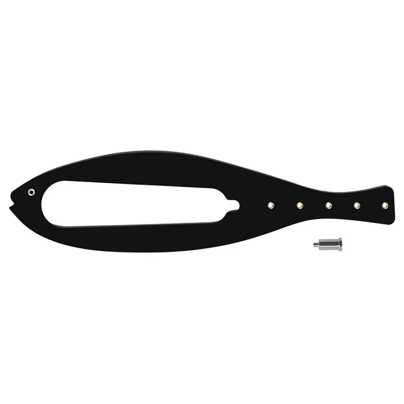 Justerbar bredd kattluckshållare spärr fiskformad snabb flex spärrrem dörrstopp husdjurstillbehör: Svart