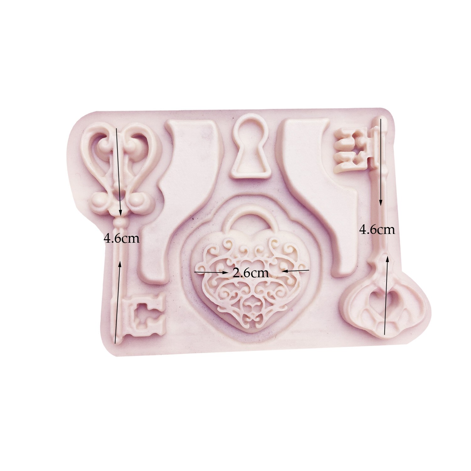 M0712 Schloss silikon Liebe bilden schlüssel Fondant silikon bilden für kuchen dekorieren werkzeuge kochen Sugarcraft