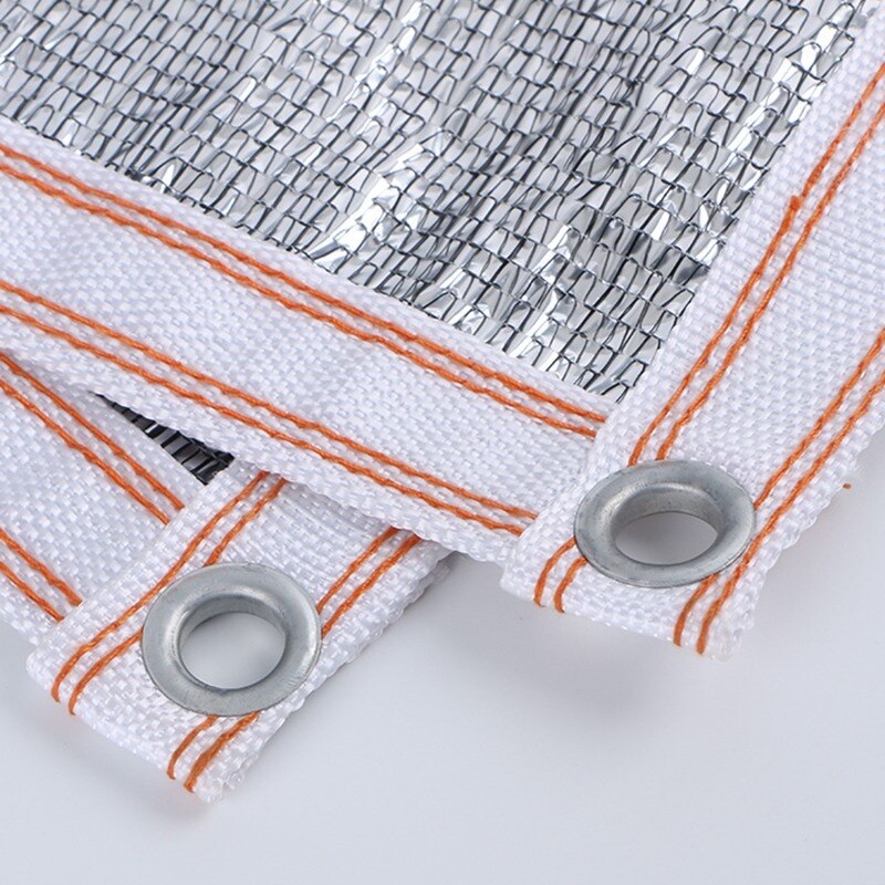 99% Aluminiumfolie Zon Zonnezeilen Outdoor Reflecterende Zon Onderdak Zonnescherm Netto Sails Water Proof Kamer Cooling Zonwering Netto