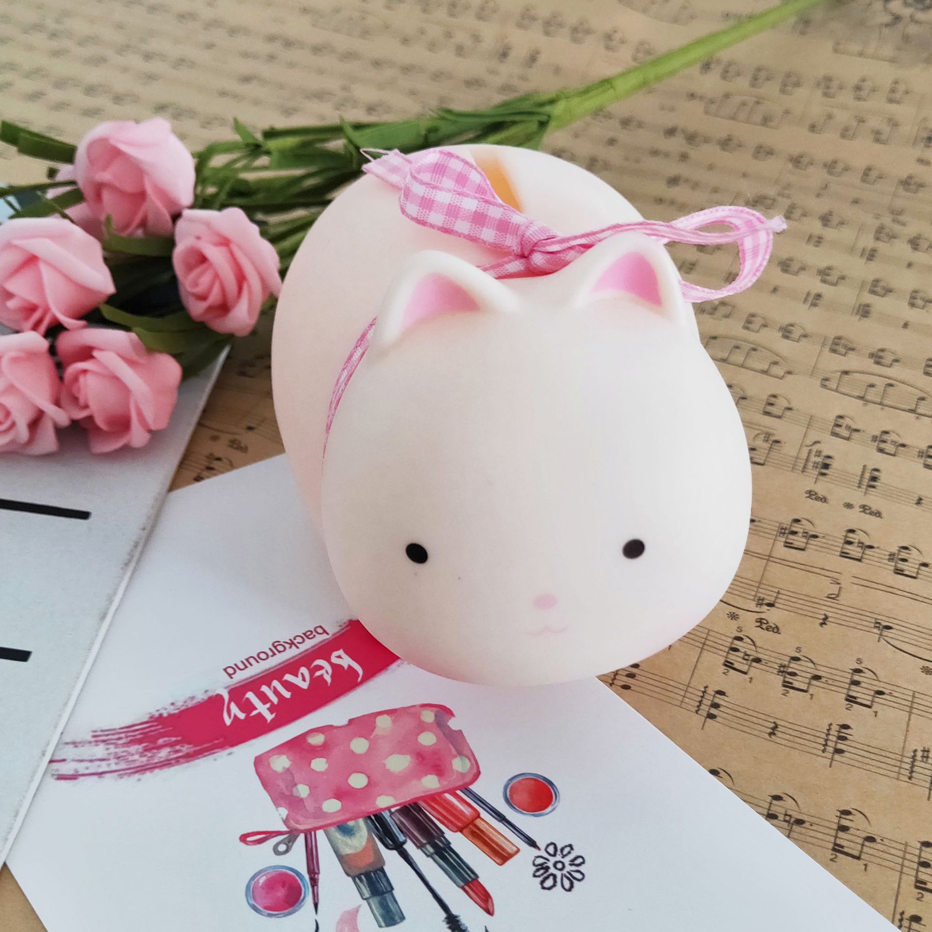 Cute Children's Savings Tank Cartoon Piggy Deposit Can Prevaricate Doll Home Desktop Set Up Douyin Gifttoy