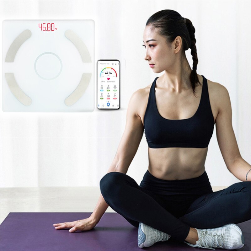 Badkamer Weegschalen Vloer Weegschaal Bmi Body Weegschaal Smart Bluetooth App Elektronische Weegschaal