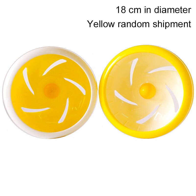Hamster Wheel Silent Rotatory Jogging Wheel Exercise Wheel Small Animal Exercise Supplies PP Plastic Pet Accessories: Yellow / 18cm