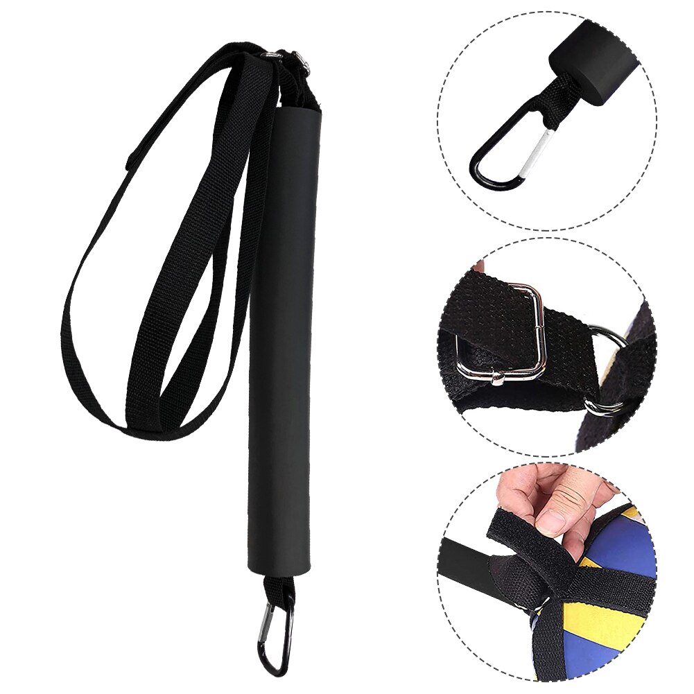 Adjustable Length Hanging Volleyball Spike Trainer Basketball Hoop Training Aid Holder Jumping Reaction Ball Neoprene Easy Use