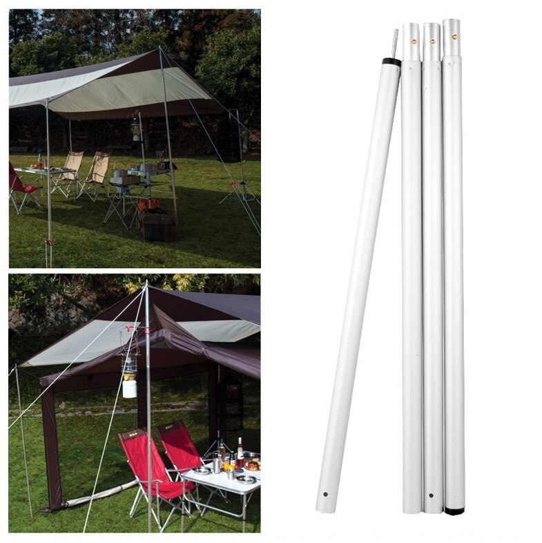 2Pcs 280mm Folding Tent Pole Support Stand Outdoor Camping Awning Rod Beach Tent Rods Accessories for Tents Shelters