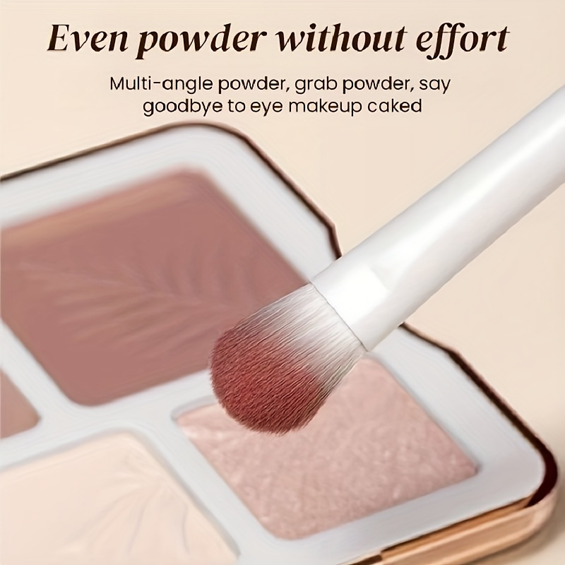 5-delige premium set oogschaduwkwasten, inclusief precisiekwasten voor het aanbrengen van make-up op de wenkbrauwen en voor fijne details – met nylonharen en een handvat van ABS-kunststof, het perfecte cadeau voor liefhebbers van make-up.