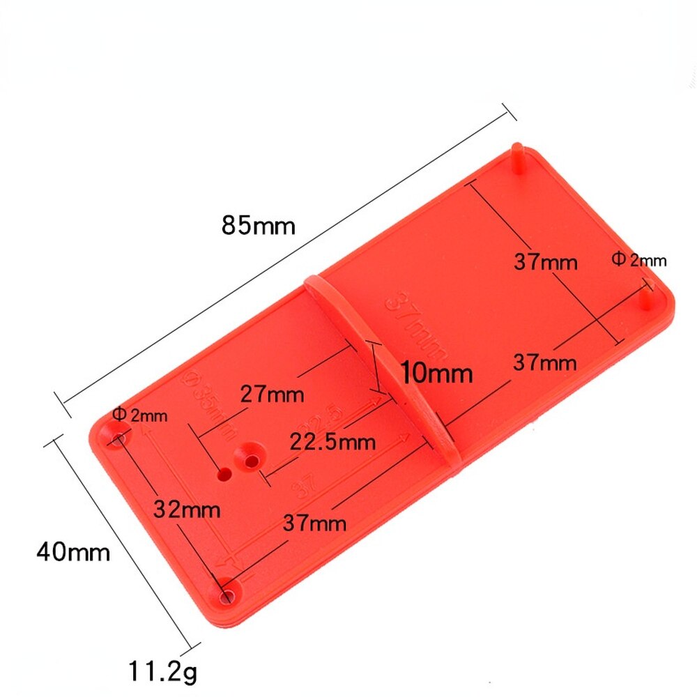 Boreguide 35mm 40mm hengsler skrog lokalisator hengsel mal kjede posisjoneringsplate trebearbeiding slag locator verktøy