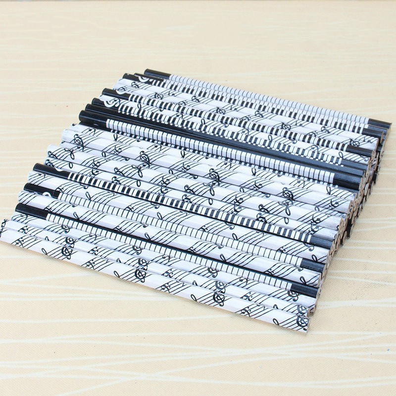 Musical Pencil 2B Standard Round Music Stationery Piano School Office Supply Student Prize kawaii simple cute