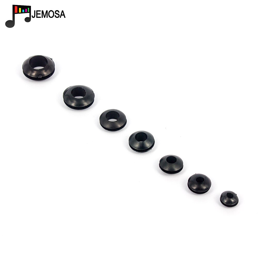 100PCS Grommets Zwart Rubber Bedrading Pakkingringen Ring Kabel dubbelzijdig coil O-ring Seal ring 3mm /4mm/5mm/6mm/7mm/8mm/10mm