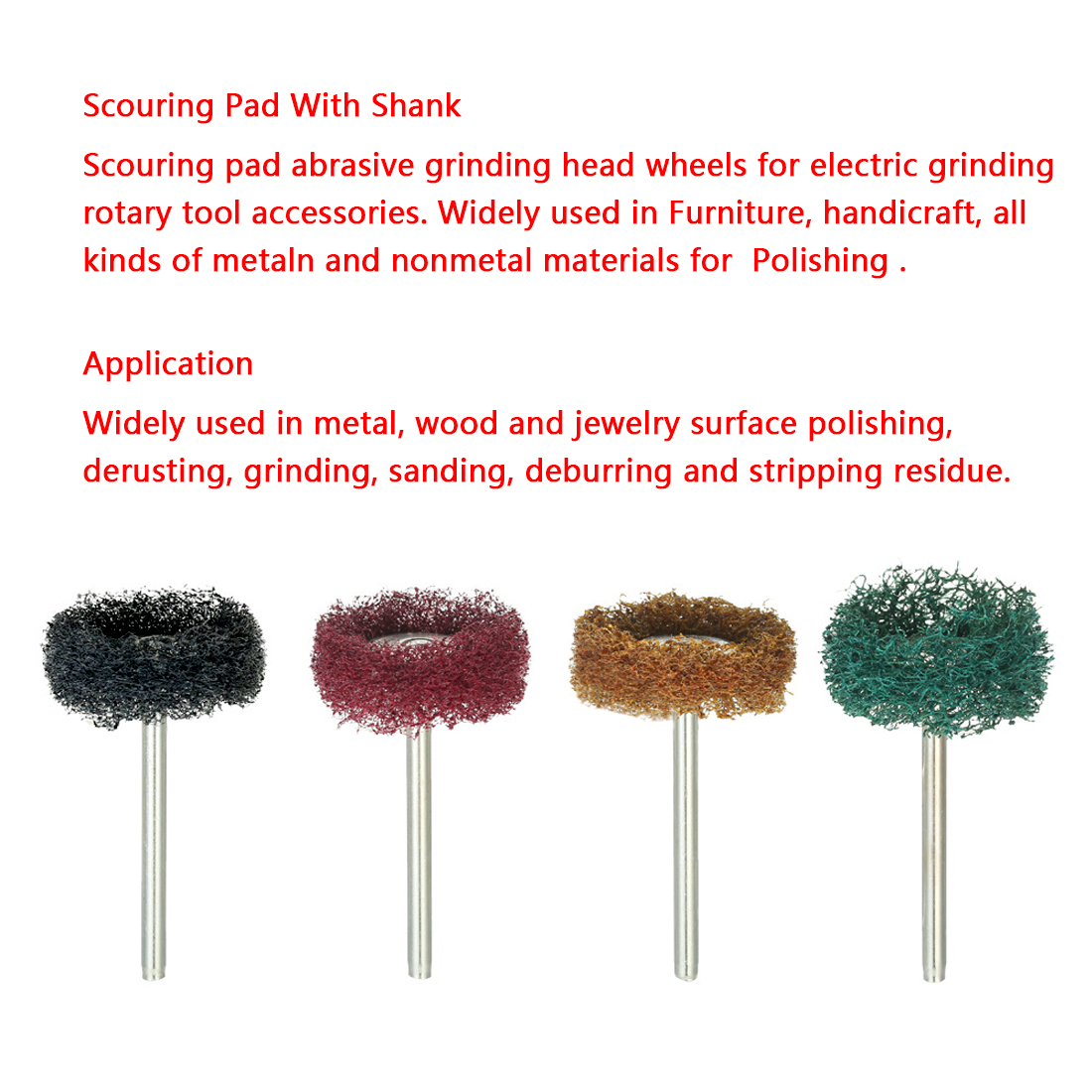 Polishing Wheel 10pcs/20pcs Buffing Pad Brush Jewelry Metal Micro-Electronic Dremel Accessories Rotary Tools Nylon Polishing Pad