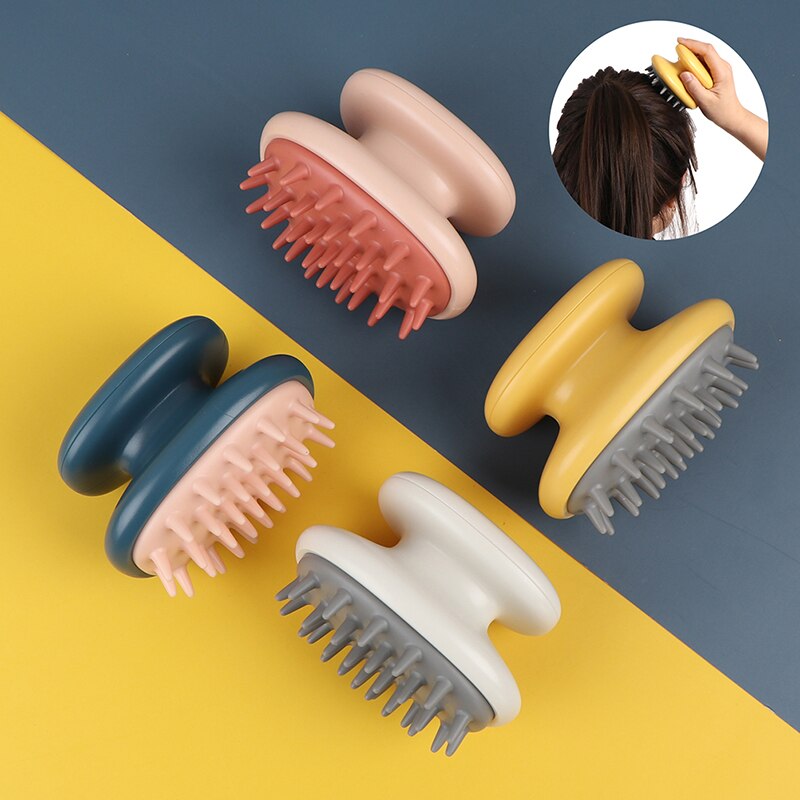 Handheld ABS Scalp Shampoo Massage Brush Washing Shower Hair Comb Mini Head Meridian Massage Comb