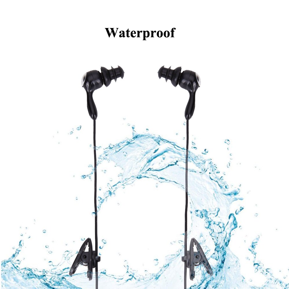 Auriculares deportivos intrauditivos de 3,5mm para natación, auriculares de música impermeables para iPhone, reproductor de MP3, Auriculares deportivos con cable