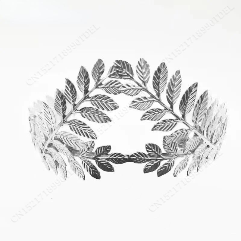 Diadema barroca de hoja de Metal dorado, tocado, corona, Tiaras, tocado, diosa romana, joyería para el cabello griego, accesorios de boda para novia: Color dorado