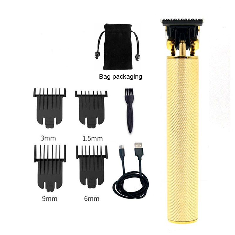 Kemei 1971 Pro Li t-outliner squelette lourd frappeur tondeuse sans fil hommes 0mm tête à baldaquin tondeuse à cheveux finition Machine à couper les cheveux tondeuse kemei 1971: Gold without box