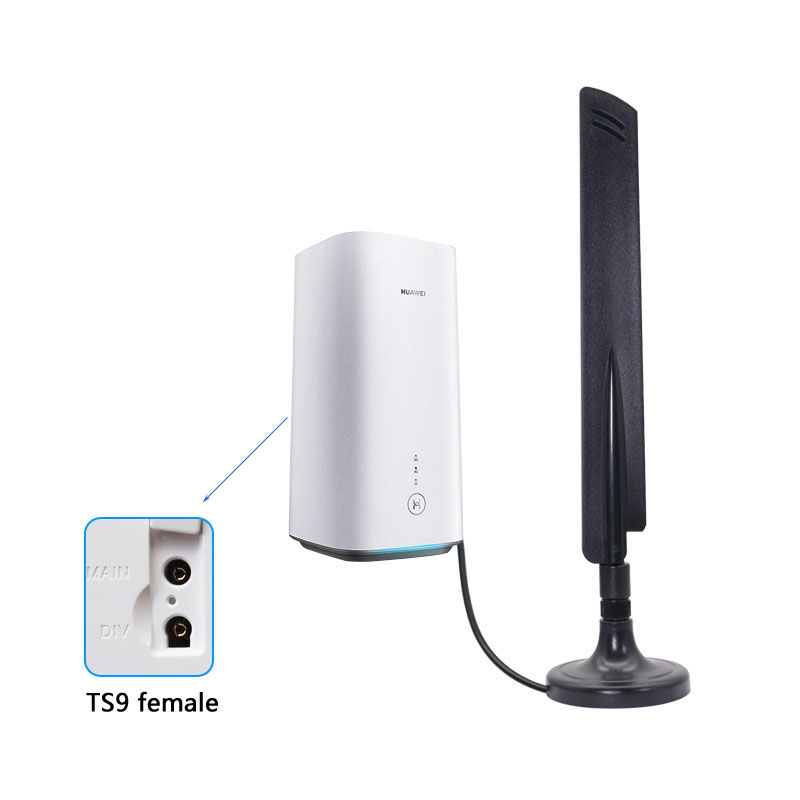 Fuldbånds 5g wifi-routerantenne 18 dbi booster indendørs 4g 3g 2g gsm mobilnetværkssignalforstærker omni-antenne  ts9 sma rpsma