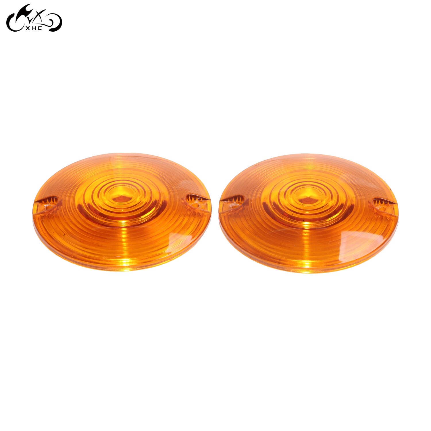 2Pcs Motorcycle Amber Turn Signal Blinker Lens For Harley FLTR FLTRX Road King FLSTF Dyna Softail FLSTN FXSTC Sportster 883